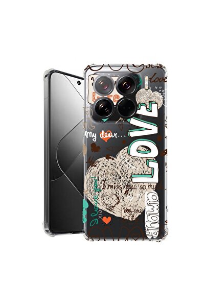 bestcase ¬Æ Husa pentru Xiaomi 15 Pro, Anti Shock 1.5MM, Love, Protectie came...