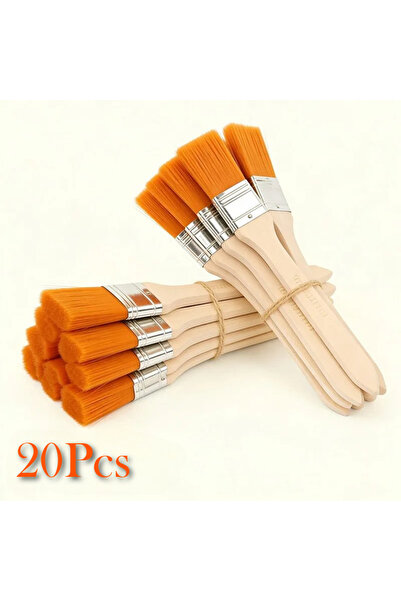 Choice 20Pcs 20pcs Nylon Paint Brush Set Nylon brush brush oil painting barbe...