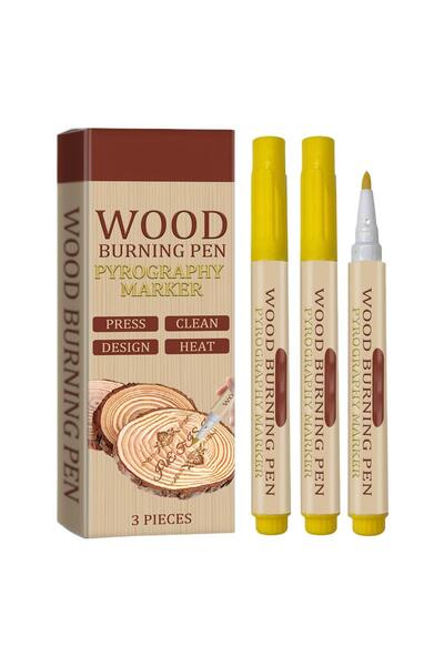 Choice1 3PCS 3pcs Wood Burning Pen Scorch Creative Chemical Wood Burned Marke...