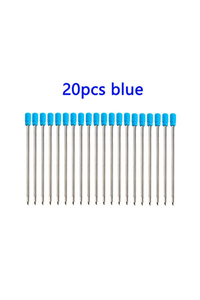 choice2 20pcs blue 20/50pcs/lot 0.7mm Metal Pen Refill for Crystal Diamond Ba...