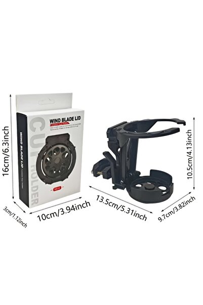 Choice Black NA Universal Water Cup Holder for Electric Vehicle Riding,Bicycl...