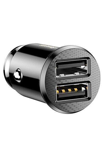 Baseus Φορτιστής Αυτοκινήτου Grain Mini Universal Smart Car Charger 2x USB 3....