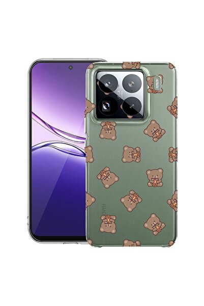 bestcase ¬Æ Husa Clear Slim Silicon Compatibila cu Xiaomi 15 Pro, Teddy Bear ...