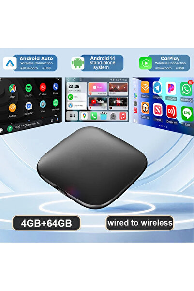 Choice1 صندوق ذكي للسيارة Q62LTE بسعة 4-64 جيجابايت يعمل بنظام أندرويد 14 مع ...