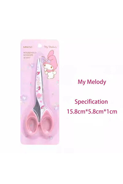 Choice1 MINISO Melody Kawaii Safety Scissors Household Cinnamoroll Pochacco K...