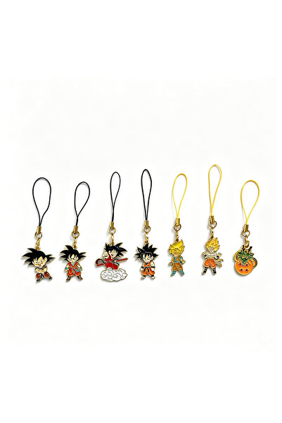 Choice Bandai 7pcs Keychains 7pcs/Set Dragon Ball Son Goku Super Saiyan Keych...