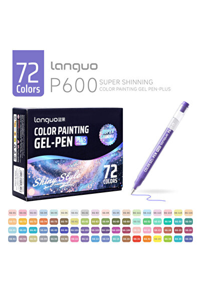 Choice13 مجموعة أقلام جل لامعة من LANGUO بـ 72 لونًا، 72/24/16 لونًا، سمك 1.0...