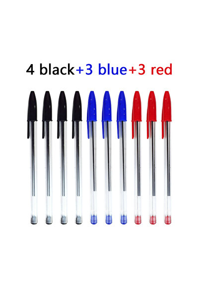 Choice3 4black 3blue 3red 10/15Pcs Comfort Ballpoint Pen, Medium Point, 1.0mm...