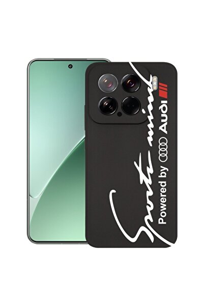 bestcase ¬Æ Husa pentru Xiaomi 15, Powered By Audi, Slim Silicon 0.8MM, Antis...