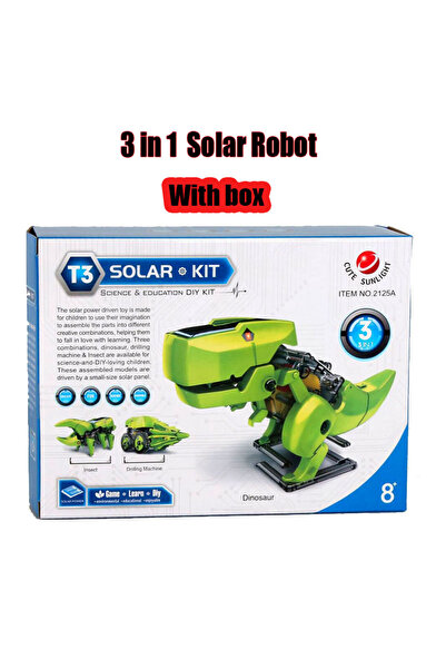 Choice with Original box 3-in-1 Solar Robot Kit, Robot Dinosaur Toys, STEM Pr...