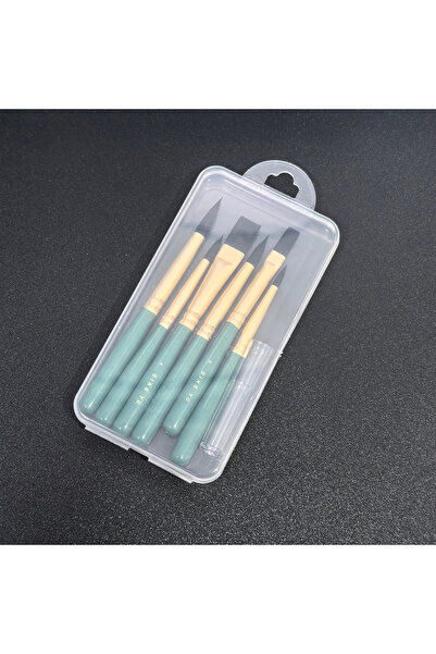 Choice Green 6pcs with box 6pcs Little Freshness Mini Nylon Paintbrushes With...