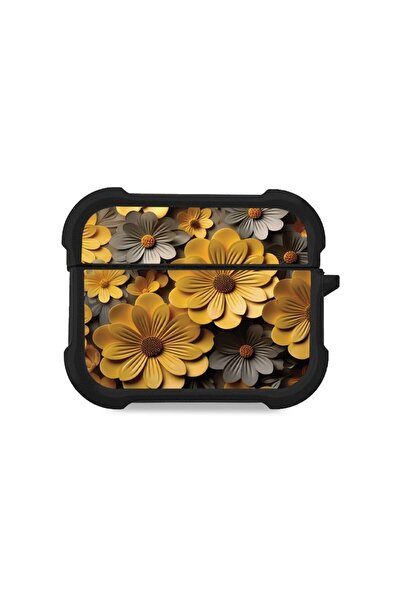 Sonique Θήκη Σιλικόνης 3D Flower Series για AirPods Pro 3 Κίτρινο