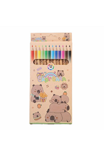 Choice As Shown New 12 Colors Capybara Colored Pencils Wooden Sketching Drawi...