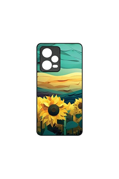bestcase Тънък стъклен калъф, съвместим с Xiaomi Redmi Note 12 5G, дизайн Слъ...