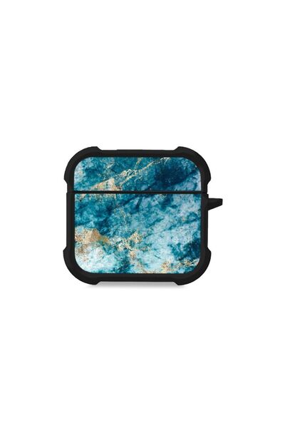 Sonique Θήκη Σιλικόνης Marble Series για AirPods 4 Μπλε