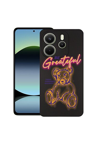 bestcase Калъф за Xiaomi Redmi Note 14, Мече - Бъди благодарен, Тънък силикон...