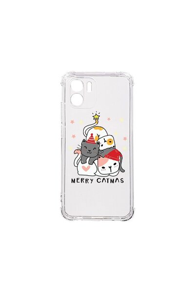 bestcase Αντικραδασμική Θήκη 1.5MM, Συμβατή με Xiaomi Redmi A2, Merry Catmas,...