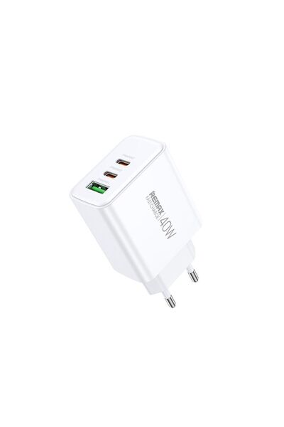 Remax Φορτιστής Kiddy Series Fast Charge RP-U123 40W,1A+2C Λευκό