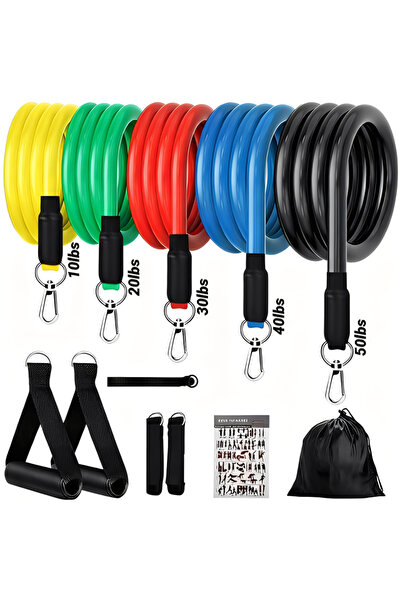 Choice Tension Rope (11Pcs) 11pcs/Set Pull Rope Resistance Bands Portable Fit...