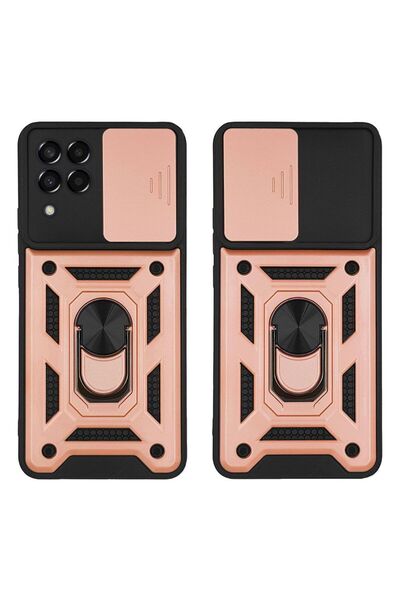 Sonique Θήκη Ring Armor CamPro για Samsung Galaxy M33 5G Ροζ Χρυσό