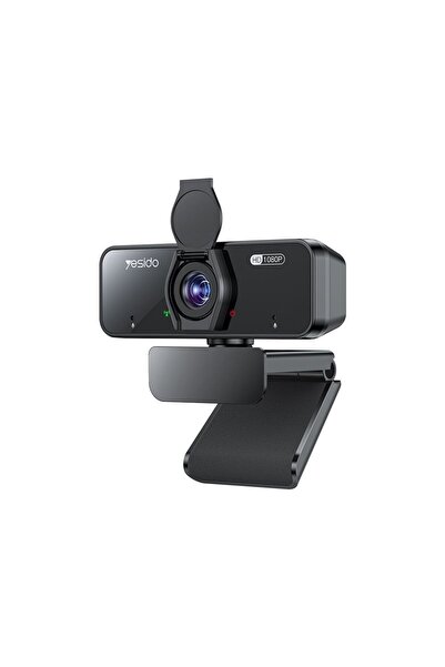 Yesido KM13 USB Webcam 1080p 30FPS με Μικρόφωνο και Κάλυμμα Μαύρο