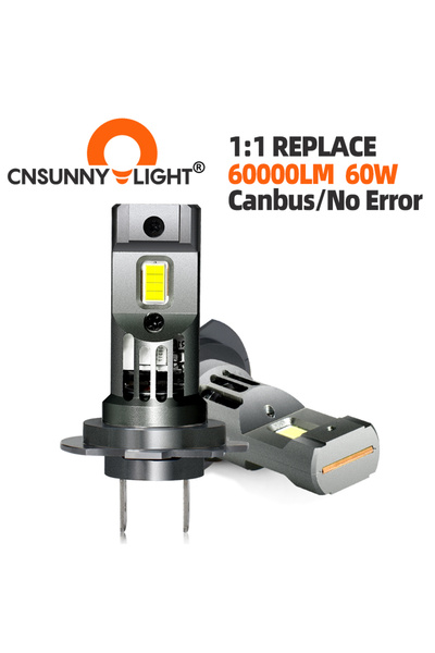 Choice H7 Auto Diode Lamps 12V Powerful H7 LED Headlights 60W/Pair 60000LM 60...