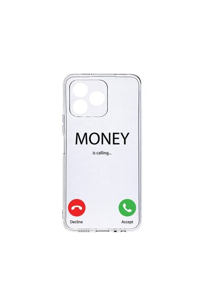 bestcase ¬Æ Husa Clear Silicon 2MM, Compatibila Cu Xiaomi Redmi 13, Money Is ...