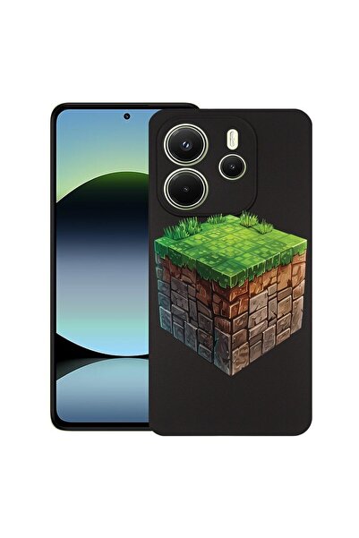 bestcase ¬Æ Husa pentru Xiaomi Redmi Note 14, Minecraft World, Slim Silicon 0...