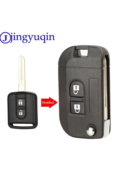 Choice غطاء مفتاح سيارة قابل للطي من نوع jingyuqin 2B لسيارات نيسان قاشقاي وب...