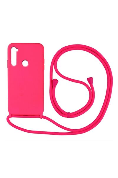 Sonique Θήκη Σιλικόνης με Κορδόνι CarryHang Xiaomi Redmi Note 8T Φούξια