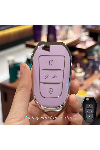 Choice6 purple Key Fob Cover For Peugeot 2008 3008 4008 5008 308 408 508 Citr...