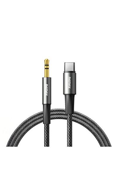 Remax CB08 Καλώδιο AUX 3.5mm Male - Type-C Male 1.2m Μαύρο
