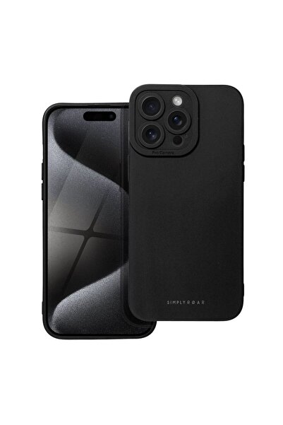 roar Θήκη Σιλικόνης Luna Apple iPhone 15 Pro Max Μαύρο