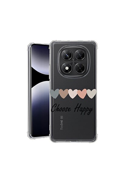 bestcase Husă pentru Xiaomi Redmi Note 15 Pro 5G cu Design Choose Happy, Anti...