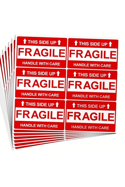 Choice 120 Pieces Fragile Stickers, Strong Adhesive Fragile Labels, Careful H...