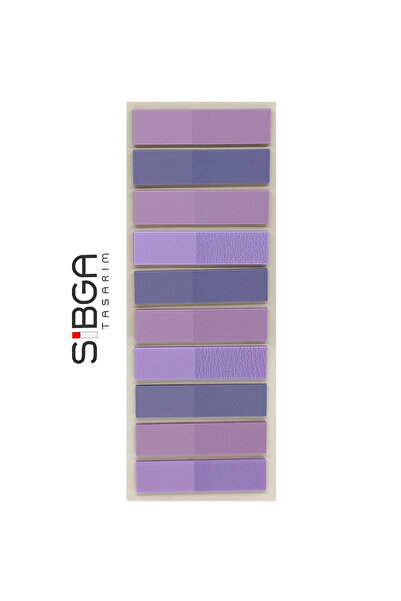 sibga tasarım Şeffaf Mor Eflatun Postit Post-it Post it. Kitap Ayracı Ayraç P...