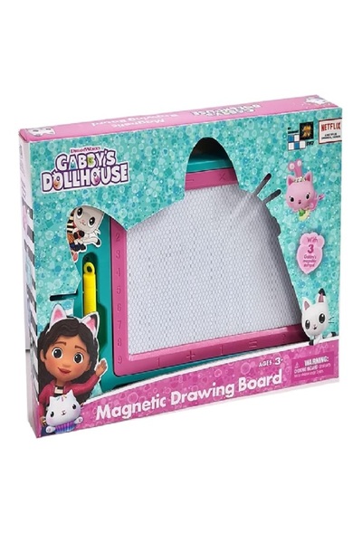 Gabby's Dollhouse Magnetic Drawing Board for Kids, Erasable Doodle Pad with P...
