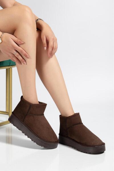 CN Thick Sole Women's Mini Boots with Fur Inside