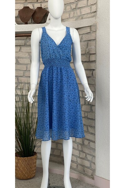OlaFre Kruvaze Tulle Blue Dress