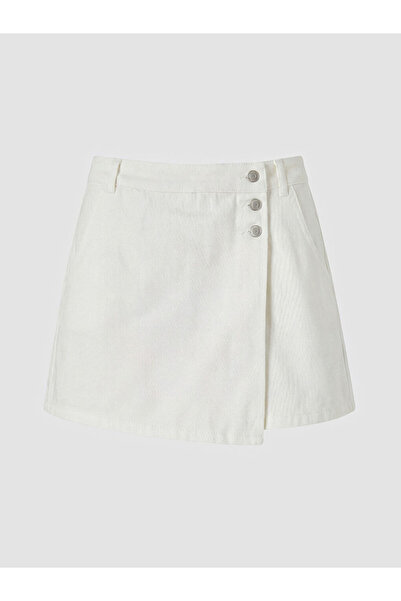 LC Waikiki Esvab • Modern & Distinctive High Waist Women's Jean Shorts Skirt