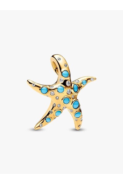 Pandora Parıldayan Mavi Deniz Yıldızı Sallantılı Charm 763818C01