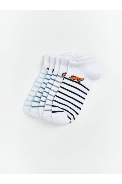 LC Waikiki Mixed Printed Boys' Booties Socks 5-Pack