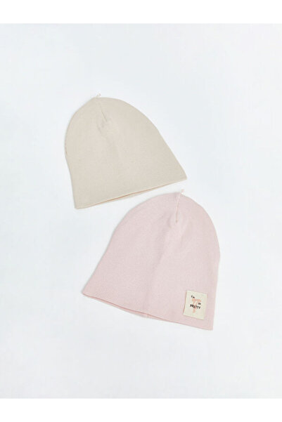 LC Waikiki I Embroidered Baby Girl Beanie 2-Pack from Freezen Store