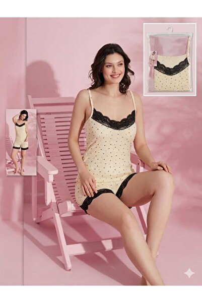 Street Beauty PAJAMA SET WITH STRAPS AND SHORTS
