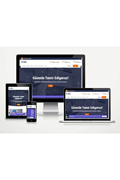Kombi Klima Teknik Servis Hazır Site Paketi
