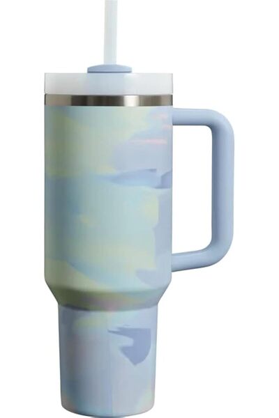 BPA كوب QUENCH من الفولاذ المقاوم للصدأ معزول حراريًا مع غطاء وقش للماء أو ال...
