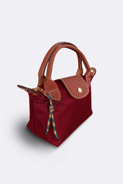 BRAGİ Small Size Women's Hand and Shoulder Bag Burgundy, Tan Top Quality Small