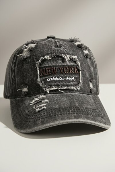 Aware Time Unisex Özle Washed Denim Cap Hat