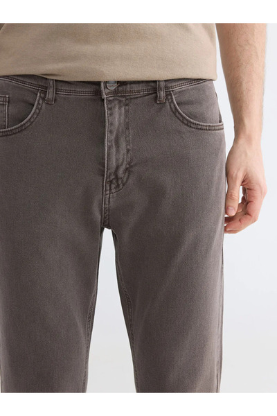 LC Waikiki Pantaloni de blugi maro 779 Regular Fit pentru bărbați