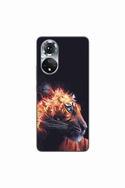 OEM Husa compatibila cu Honor 50 Silicon Gel Tpu Model Flameborn Tiger